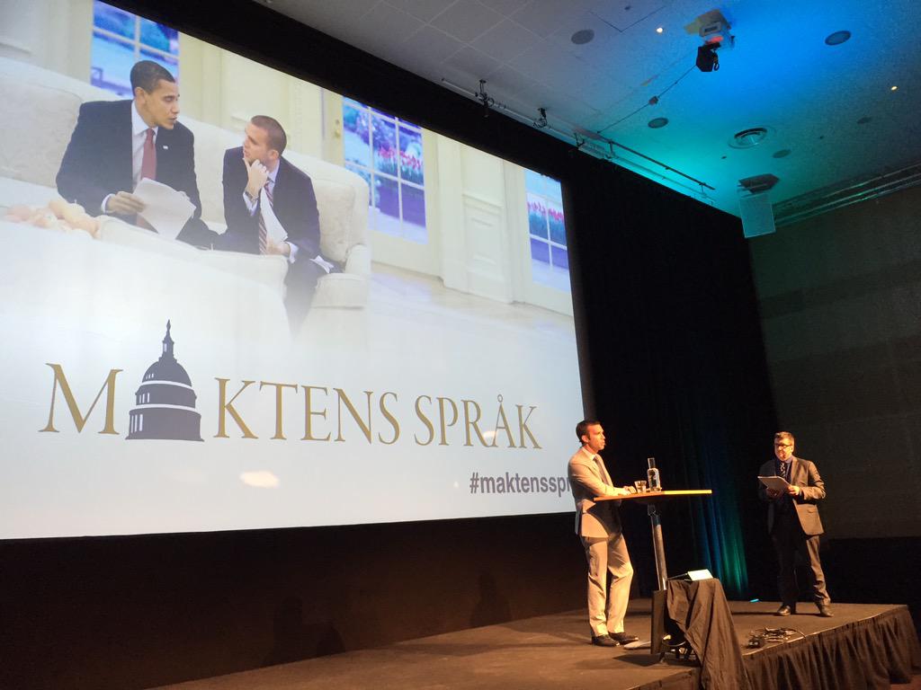 Inspire! Motivate! Jon Favreau talar om tal.  #maktensspråk