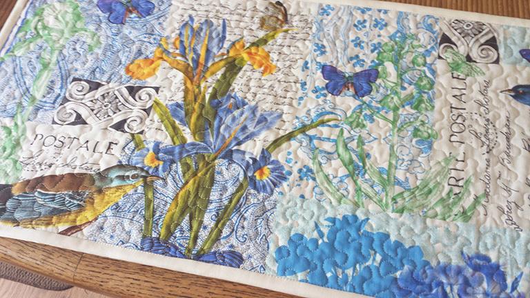 TidelineQuilts's tweet photo. Isn't funny how sometimes the simplest quilts you make turn out to be your faves???  Just couldn't cut this fabric... http://t.co/qE3oPzVT8V