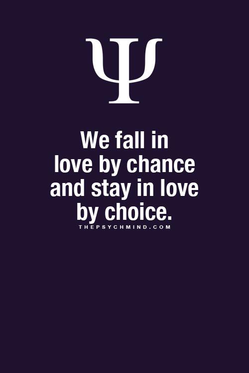 In der Liebe wird aus Zufall Absicht.