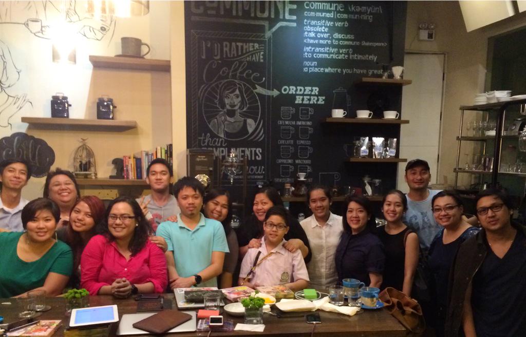 juanxi's tweet photo. So many #MissingCommune moments with my Google communities family! On to the next! Happy birthday @cellofoodiegeek π http://t.co/ZFKIMMvAys