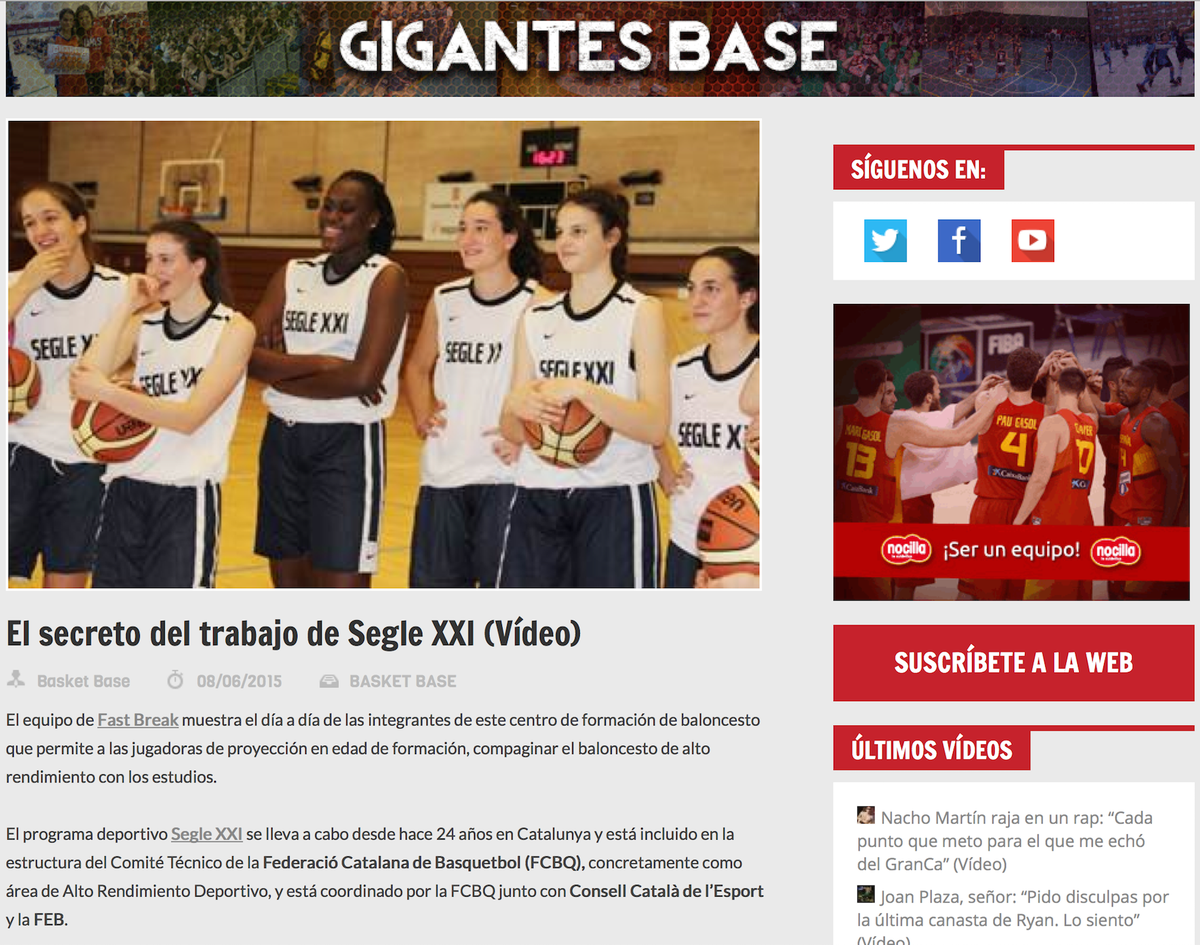 fastbreakbq's tweet photo. .@GIGANTESBase no se ha querido perder el video de @fastbreakbq sobre #BQSegleXXI http://t.co/0ZpuJjqNA8 http://t.co/5nzW5AaOAO