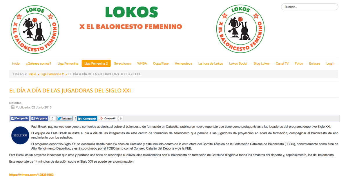fastbreakbq's tweet photo. .@LokosBaloncesto no se ha querido perder el video de @fastbreakbq sobre #BQSegleXXI http://t.co/LgMESXS0mz http://t.co/j8v6ePgfW1