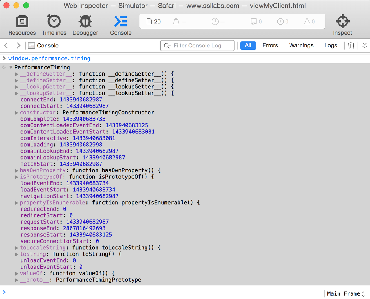 Moto Ishizawa On Twitter Safari On Ios 9 Supports Navigation Timing Api And Ocsp Stapling But Tls Session Ticket Does Not Support Yet Http T Co Ikftmusprx