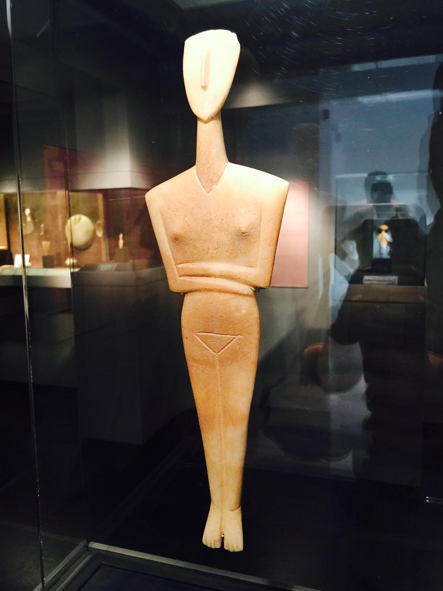 davidkohnarch's tweet photo. Modigliani? 2800-2300 BC Cycladic Islands http://t.co/s3bqoR6Ob1