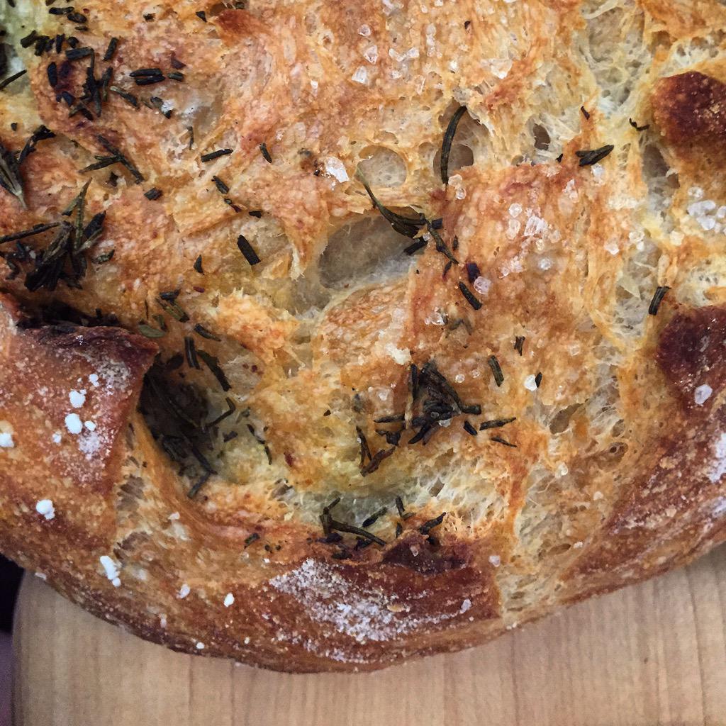 lafarmbakery's tweet photo. Salted, olive oil & herb bread for @RalDTFarmersMkt today, 10-2. @DowntownRaleigh #shoplocal #summereats #NCbread http://t.co/Kw2zmS9EK2