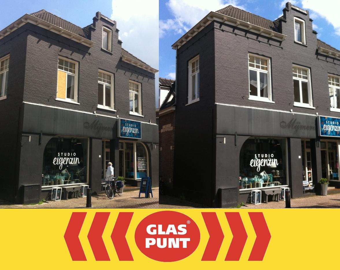 De heer Jacobs uit Velp kan weer uit het raam kijken. #zomer #zon #glas #glaszetten