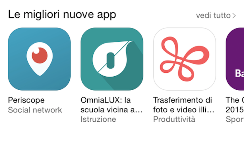 OmniaLUX è tra le migliori nuove APP pubblicate <a href="/dind84/">Daniel G Indelicato</a> @dariello <a href="/SpampinatoE/">Emanuele Spampinato</a> <a href="/ndrcastagna/">andreacastagna</a>