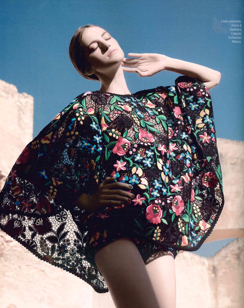 dolcegabbana's tweet photo. Dolce&amp;Gabbana Capsule Collection Mexico on Harper's Bazaar Espana May issue. #dgwomen http://t.co/L0Gq0l6MZ3