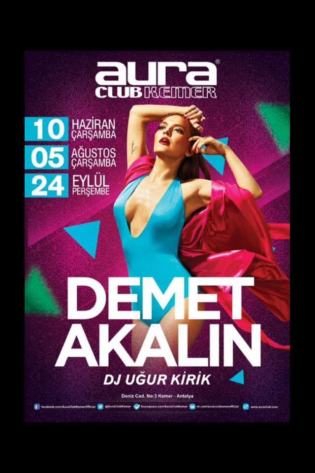 '<a href="/DemetAkalin/">Demet Akalin</a>  ' Bu Akşam AURA CLUB KEMER'De :)