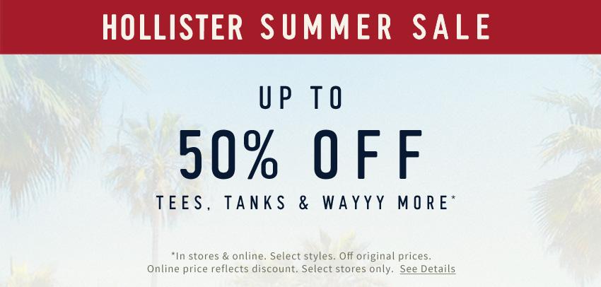 hollister summer sale