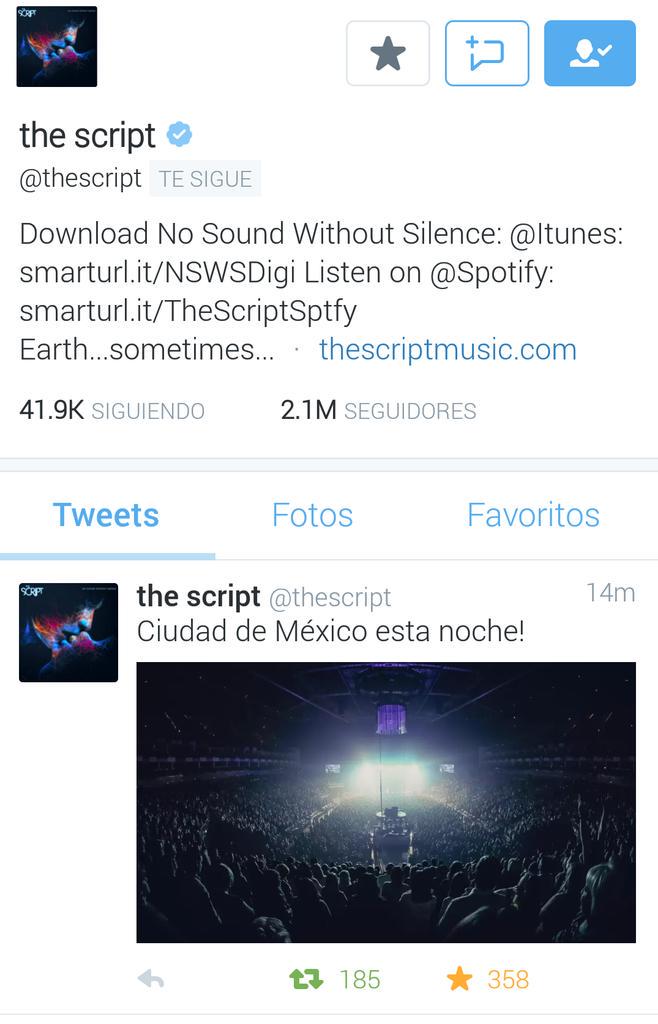 Seeing this makes me wanna go crazy!  MEXICO LOVES YOU 😘😊💕 YOU ARE GOING TO HAVE A BLAST TONIGHT 🍻 <a href="/thescript/">the script</a>