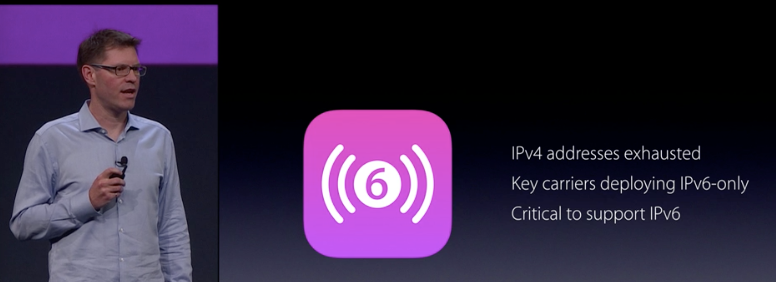 joeklein's tweet photo. Sebastien Marineau, #Apple’s VP of Core OS --- #IPv6 only testing is a MUST! http://t.co/Ko1QTu4buz