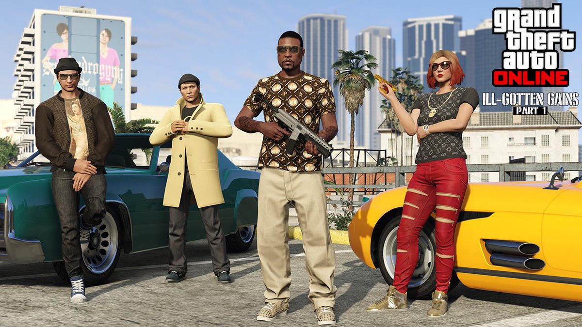 RockstarGames's tweet image. The #GTAOnline Ill-Gotten Gains Update: Part One is Now Available: rsg.ms/b3b93f8