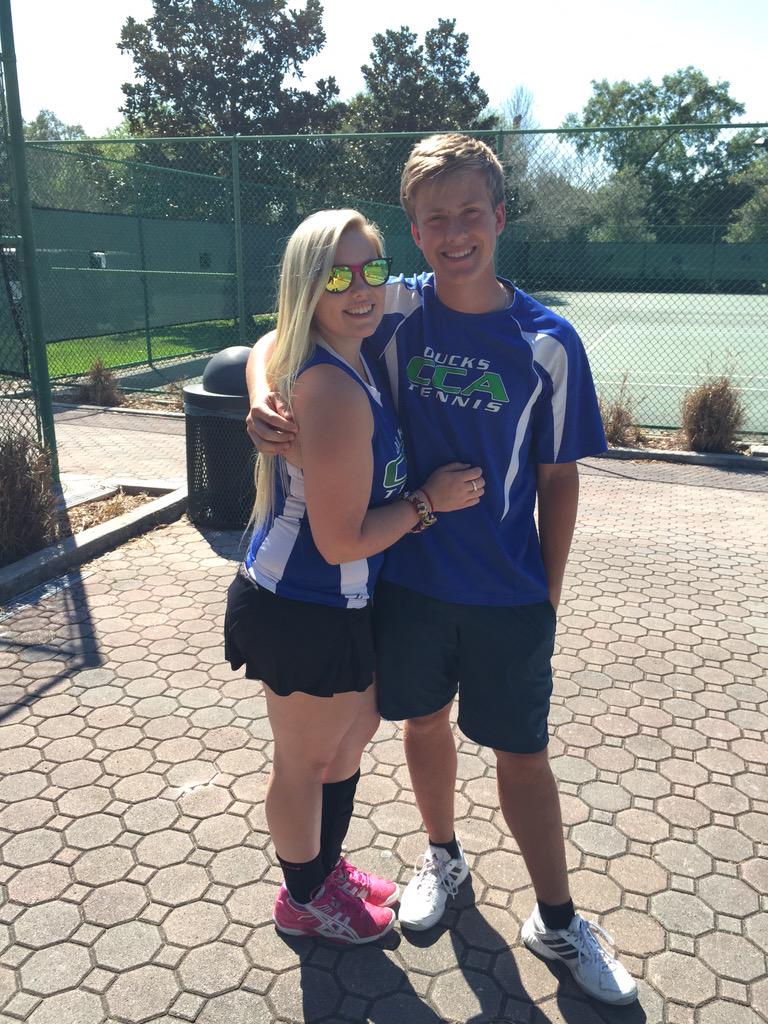 ChristenCoconut's tweet photo. Bye to the best tennis partner/prom date 😓🎾👑 http://t.co/5dMyvgf1O8