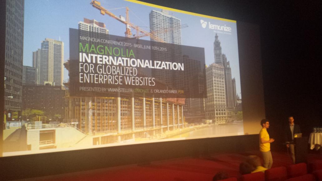 magnolia_cms's tweet photo. Vivian and Orlando talk about magnolia internationalization #mconf15 http://t.co/weTKRGFoQb