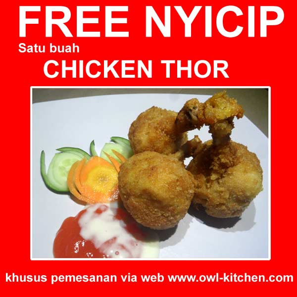 ChefOwl's tweet image. Free nyicip Chicken Thor setiap pembelian melalui web owl-kitchen.com. maknyus!