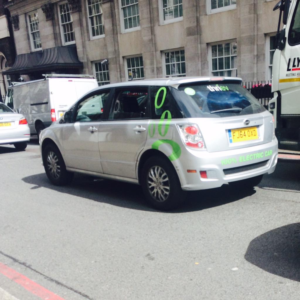 thriev's tweet photo. Taking over London's streets #Thriev #zero emissions #ev http://t.co/VxPilJsDJq