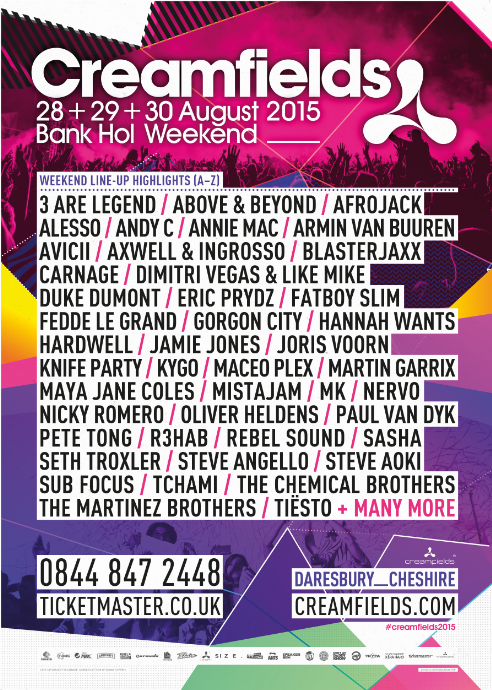 Creamfields's tweet photo. #CREAMFIELDS2015 http://t.co/dOnvJeA76k