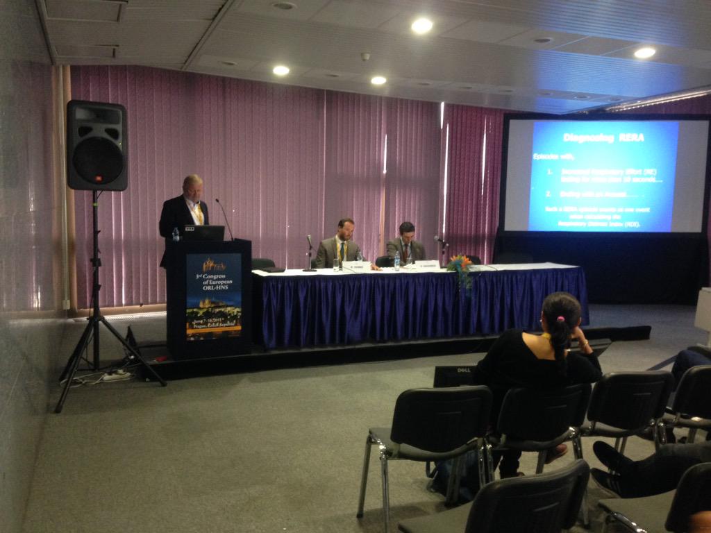 SpiroMedical's tweet photo. Professor Magne Tvinnereim presenting on RERA's @ORL_HNS_2015 http://t.co/i38KYtL6y8
