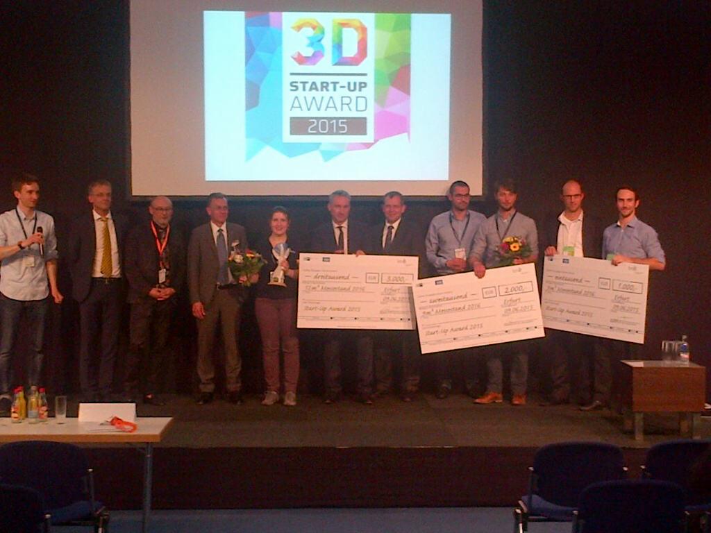 Lincoln_West's tweet photo. Congrats to #FabCon15 Start-up Winners: #Print2Taste #Additively &amp; @trinckle3D! @messeerfurt @FabCon3D #3Dprinting http://t.co/3YDp479iOR