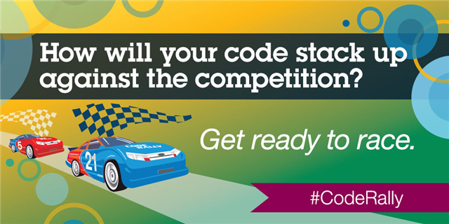 JimTuckwell's tweet photo. #CodeRally starts today at QCon in NYC. It's also available to play virtually in July.... http://t.co/reHpG9LhaA http://t.co/RoT7J77y7g