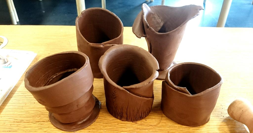 RosieMclay's tweet photo. Pots for our allotment installation for #youngarnolfini #andthenwepulledthewordsapart exhibition @ArnolfiniArts http://t.co/U27I8YlM5a