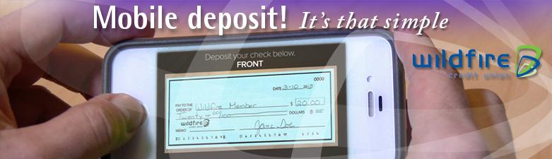 WildfireCU's tweet image. Mobile Check Deposit is here! Visit wildfirecu.org/personal-servi… for more info! #mobilecheck #CreditUnions