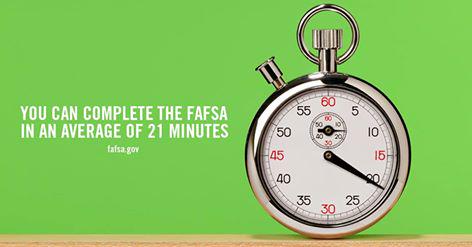 JUFinancialServ's tweet photo. How long does it normally take to file your FAFSA? http://t.co/u4AIWM5Nby