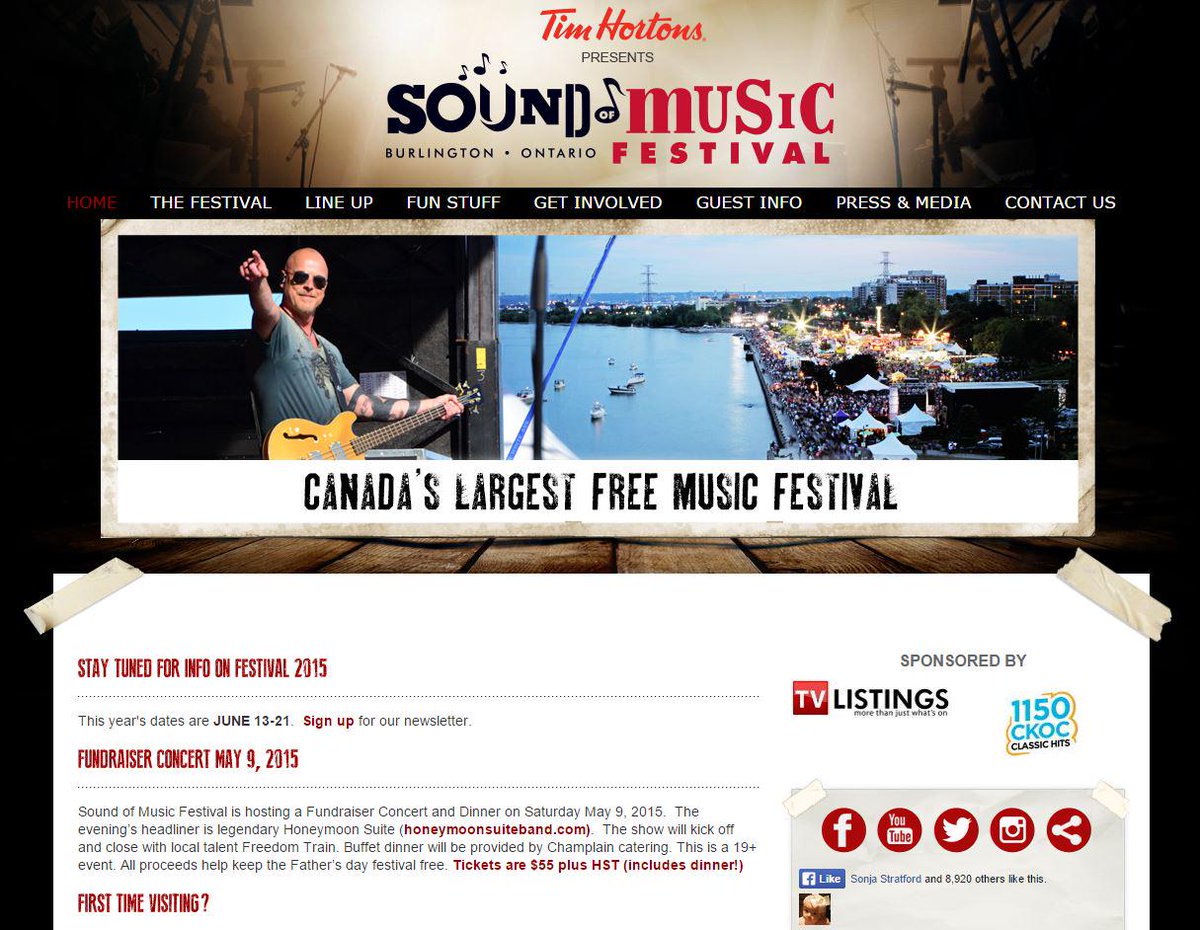 EventsOntario's tweet image. #Burlington @BSOMF Starts SAT w @Finger_Eleven @CollectiveSoul @OurLadyPeace @Weezer #SOM2015 ontarioeventcalendar.com/sound-of-music…