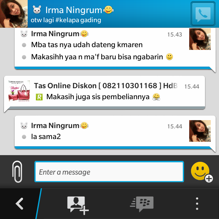 tasonlinediskon's tweet photo. #thanks#mynewcustomer#atas#kepercayaan belanja online sama tasonlinediskon#hdbag# http://t.co/0Q12DMbAnM