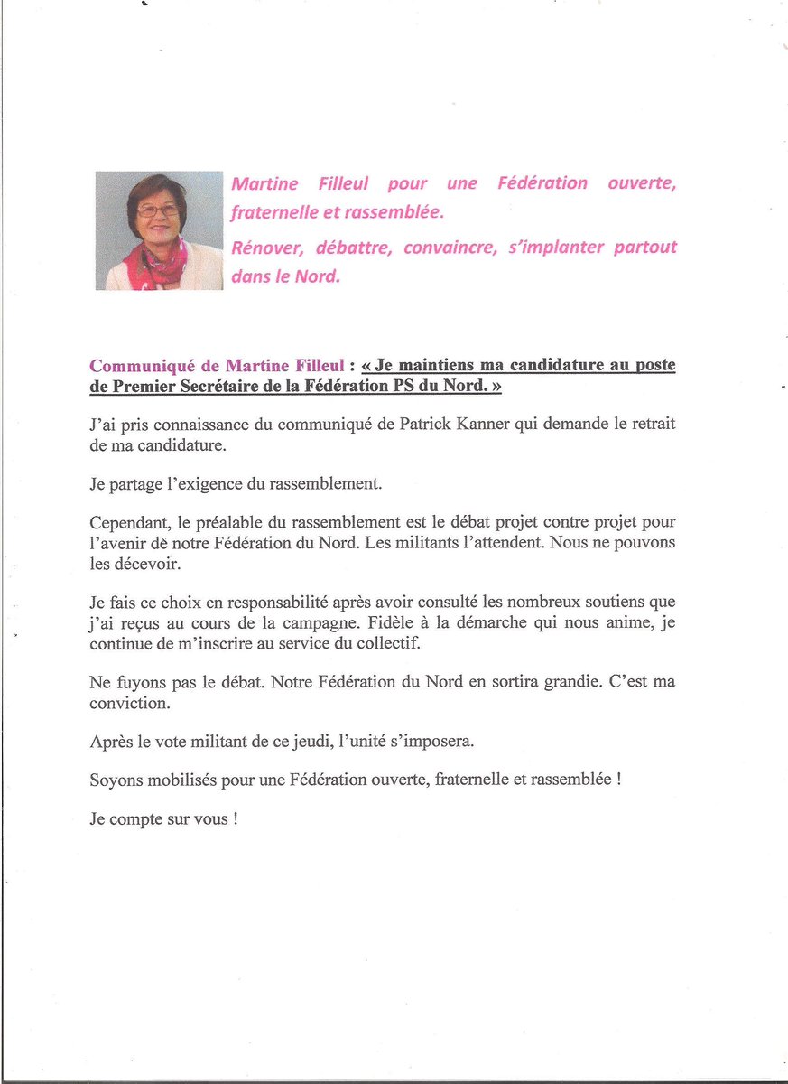 ROUXChti's tweet photo. @OssonCatherine @fhollande Martine=candidate,a besoin de nous.Soyons nombreux à AG de 20h30. A diffuser. http://t.co/g32WuhigdQ