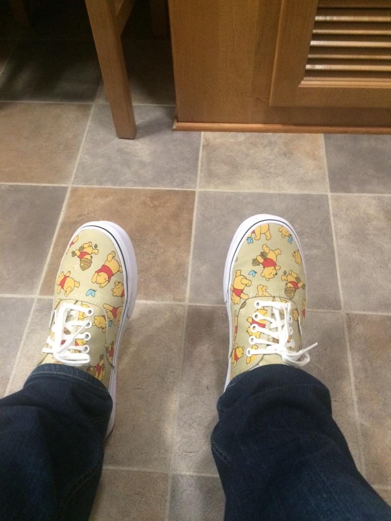 winnie the pooh vans on feet