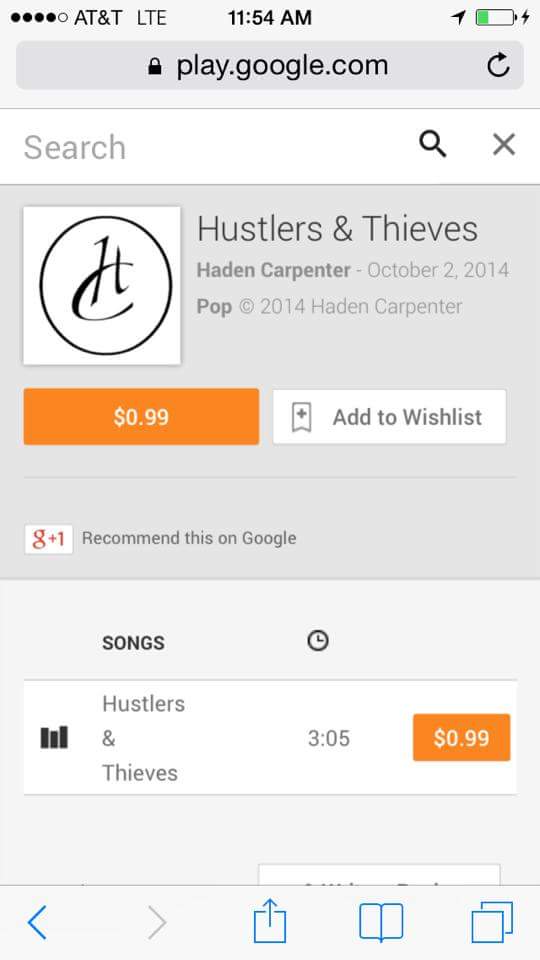 TaraFilkins's tweet photo. @haden4life @hadencarpenter  if you dont have this song you wont know the difference between a "Hustler &amp; Thief" http://t.co/5PhJdqHqDu