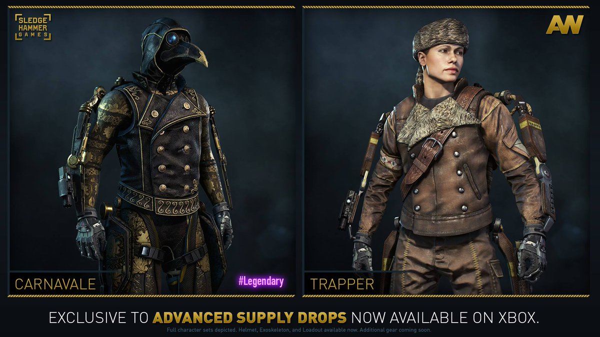 charlieINTEL's tweet image. New gear for #AdvancedWarfare now live in Advanced Supply Drops on Xbox. bit.ly/1ICbWk1