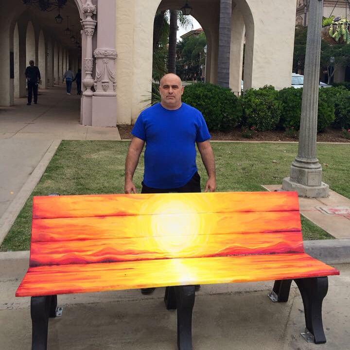 RosenblattArt's tweet photo. Visit #sunsetbench by @RosenblattArt @BalboaPark @tinroofsandiego @space4art @luxartinstitute @sdut @SDArtMuseum http://t.co/X81RhtP9u5