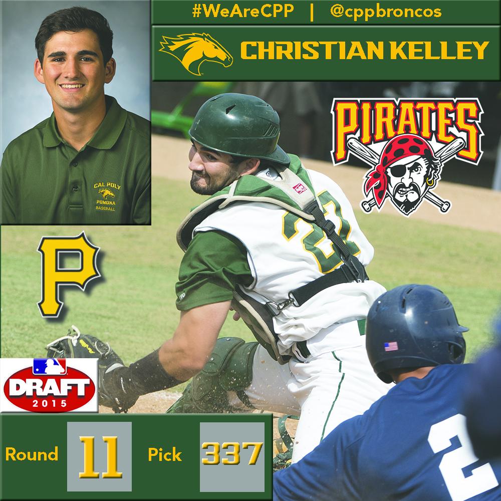 Cal Poly Pomona Broncos (@cppbroncos) on Twitter photo Christian Kelley of <a href="/calpolypomona/">Cal Poly Pomona</a> baseball was selected by the Pittsburgh Pirates! #WeAreCPP Christian Kelley of <a href="/calpolypomona/">Cal Poly Pomona</a> baseball was selected by the Pittsburgh Pirates! #WeAreCPP