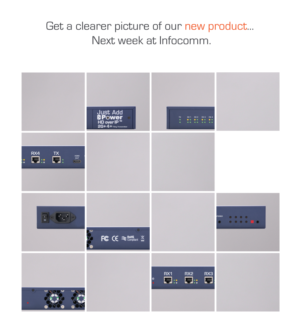 JustAddPowerHD's tweet photo. @HDMIoverIP users, get excited- @InfoCommShow we'll showcase a new great product- Booth #1759 &amp; #1853 http://t.co/d343Au1o2j