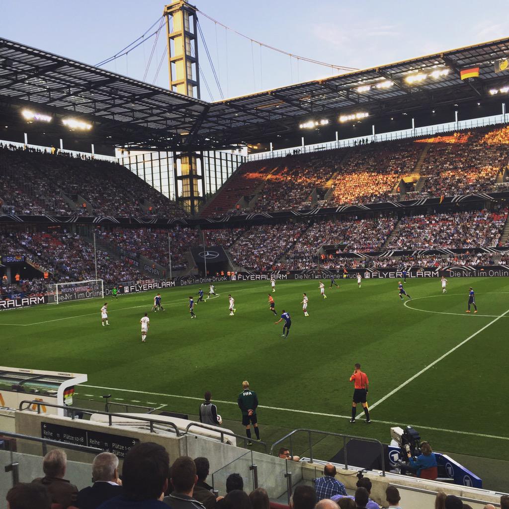 rdpenner's tweet photo. Fantastic atmosphere tonight in Cologne. Terrific second half for U.S. #USAvGER http://t.co/vemSl4v4wg