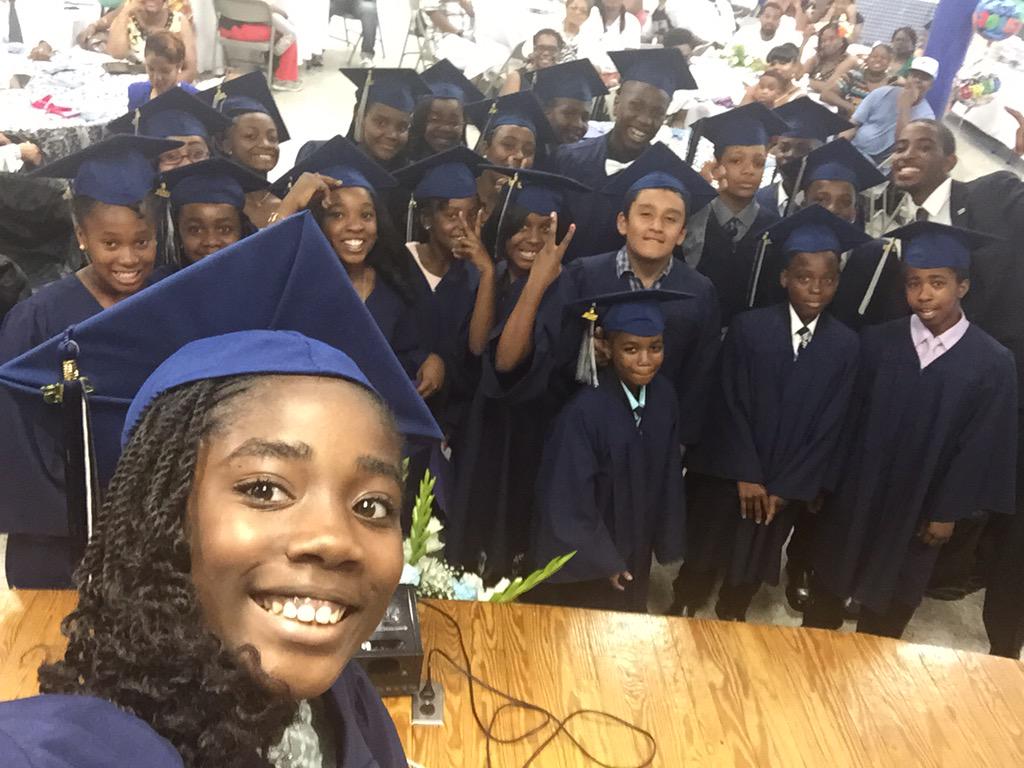MarkusforDC's tweet photo. Amaury insisted I let her take the #selfie of her &amp; the #ClassOf2015 at #GarfieldPrep. Congrats! #DCPSGrad #Ward8 http://t.co/BJhbFJnzpK