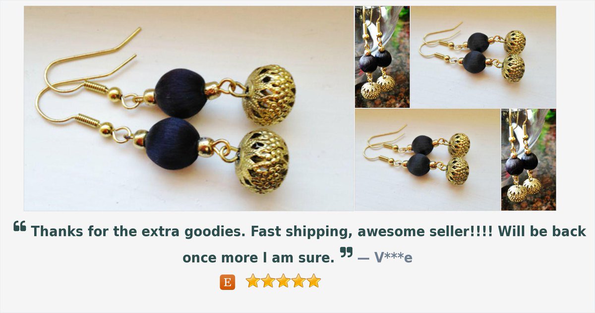 rhumphrie2's tweet image. Black and gold #vintage beaded #earrings long black and gold earrings #pottiteam etsy.com/listing/234746…