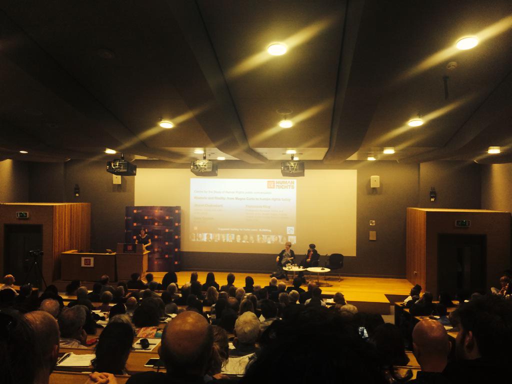 Full house @LSEHumanRights #MagnaCarta event w/ #LSEKlug & @libertyhq Director Shami Chakrabarti #humanrights http://t.co/BEtCY38l8g