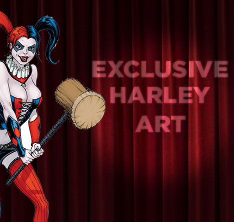 DCOfficial's tweet photo. Want another exclusive HARLEY QUINN image? Then RT this tweet 600 times to unlock a new one! #HarleyQuinnFlock2Unlock http://t.co/GrnOGxJWXB