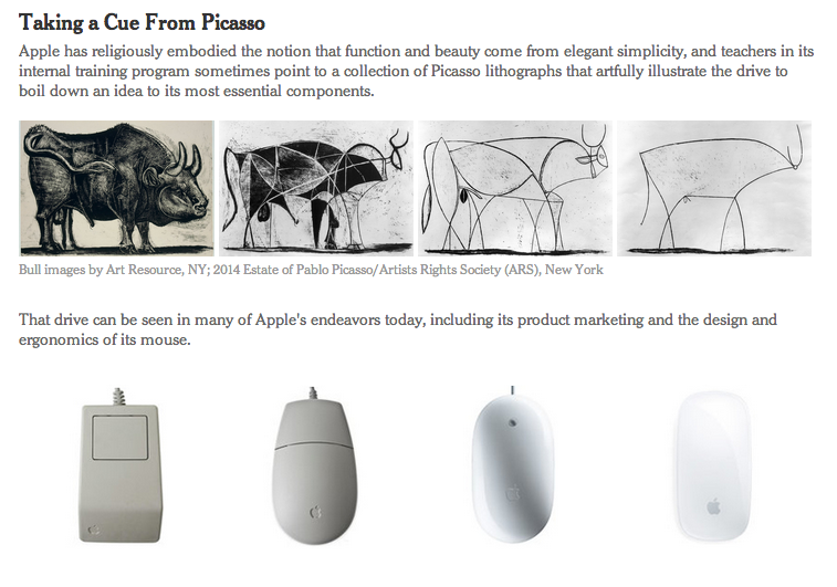 SplitOptimizer's tweet image. Simplifying the Bull: How Picasso Helps to Teach Apple's Style j.mp/1J3LWwk