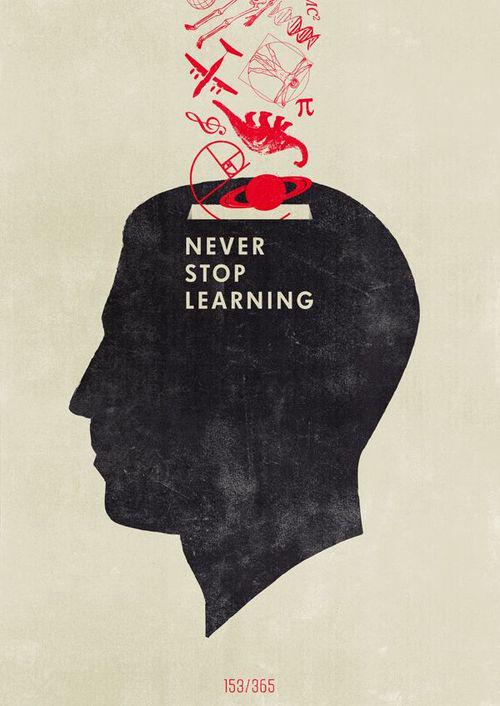 Never stop.