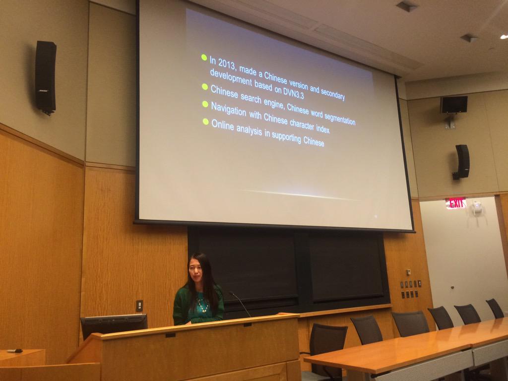 dataverseorg's tweet photo. Our Fudan University partners are at #dataverse2015 presenting their wonderful work internationalizing Dataverse http://t.co/rvtrNSoPXn
