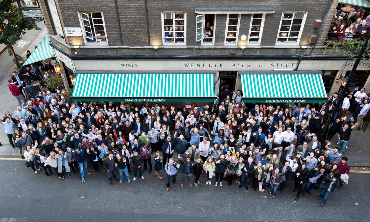 Starcom_UK's tweet photo. Our last hurrahhh. It's been emotional. Cheers Whitfield Street. #SMGThisIsUs http://t.co/Tnyi4Om9nP