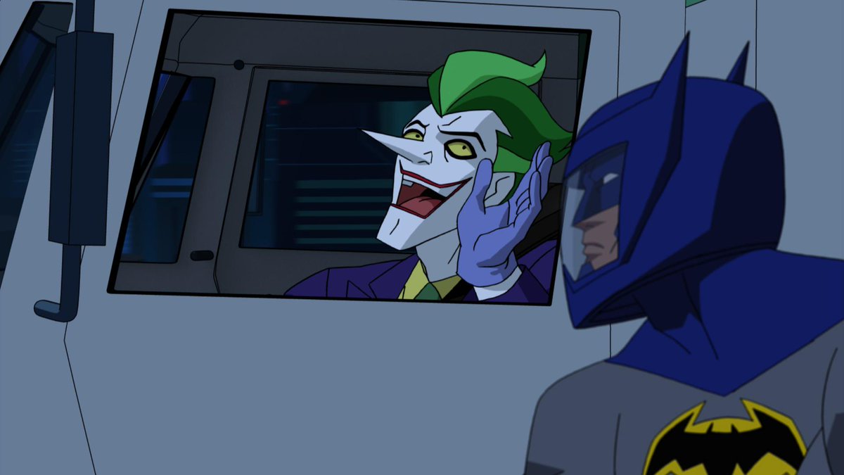 Fun to hear #Joker/@TroyBakerVA & #Batman/@RogerCraigSmith jaw at each other in #BatmanUnlimitedMonsterMayhem