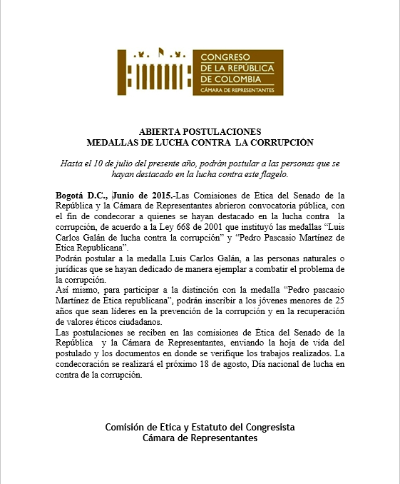 ComisionEticaC's tweet photo. Se abre convocatoria para Medalla Pedro Pascasio http://t.co/Fcmpfs1yfm