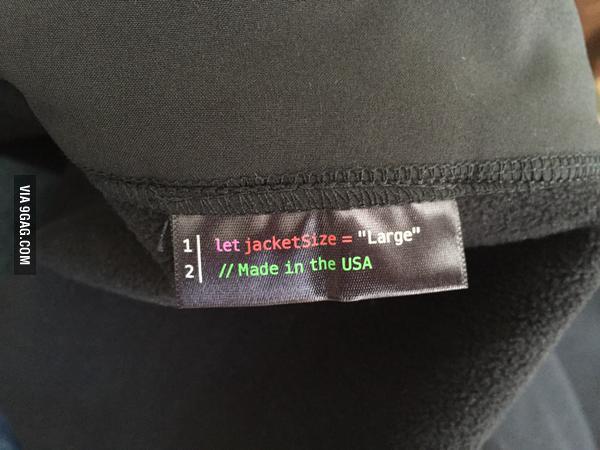 Just a great cloth label! #nerd #programmer #php #magento