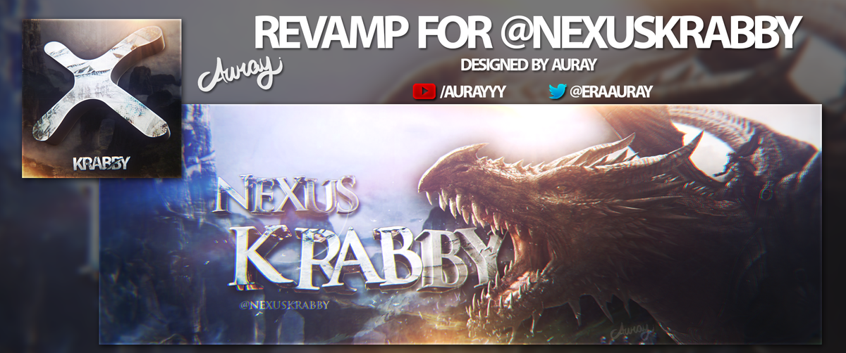 auhray's tweet image. Revamp for @NexusKrabby 
Retweets and Favorites are appreciated
How many can we get?!